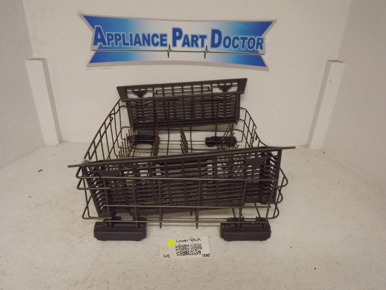 GE Dishwasher WD28X10370 WD28X10358 WD28X21756 WD28X10355 Lower Rack Used GE Dishwasher WD28X10370 WD28X10358 WD28X21756 WD28X10355 Lower Rack Used